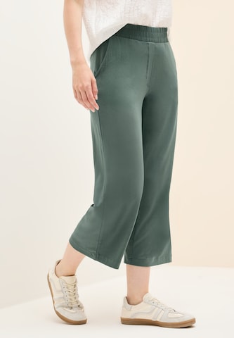 CECIL Wide leg Trousers 'Neele' in Green: front