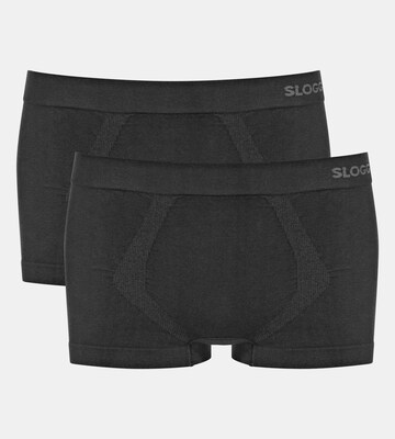 juoda SLOGGI Boxer trumpikės 'GO Smooth'