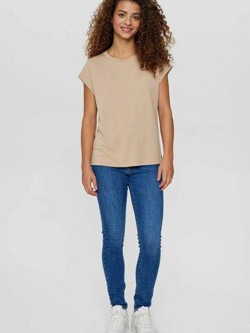 T-shirt 'Lizy' NÜMPH en beige