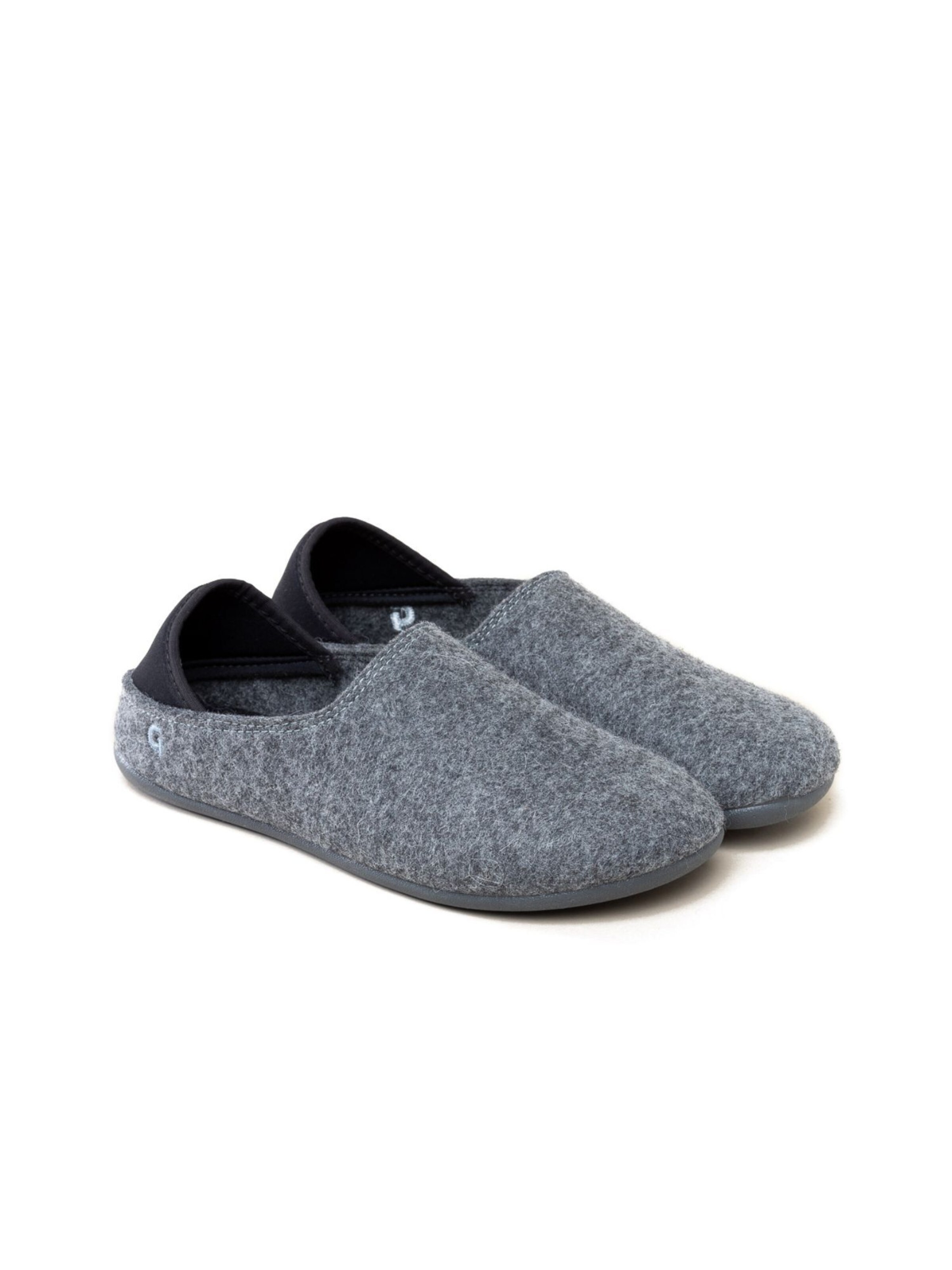 Gottstein Hausschuh 'Filzpantoffel Wool Slip-On'‌‌‌‌ in Grau