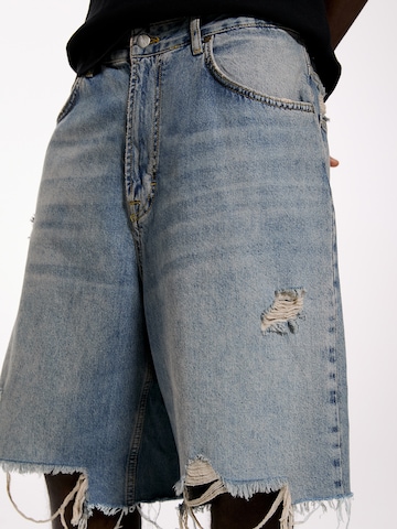 Pull&Bear Loosefit Jeans in Blauw