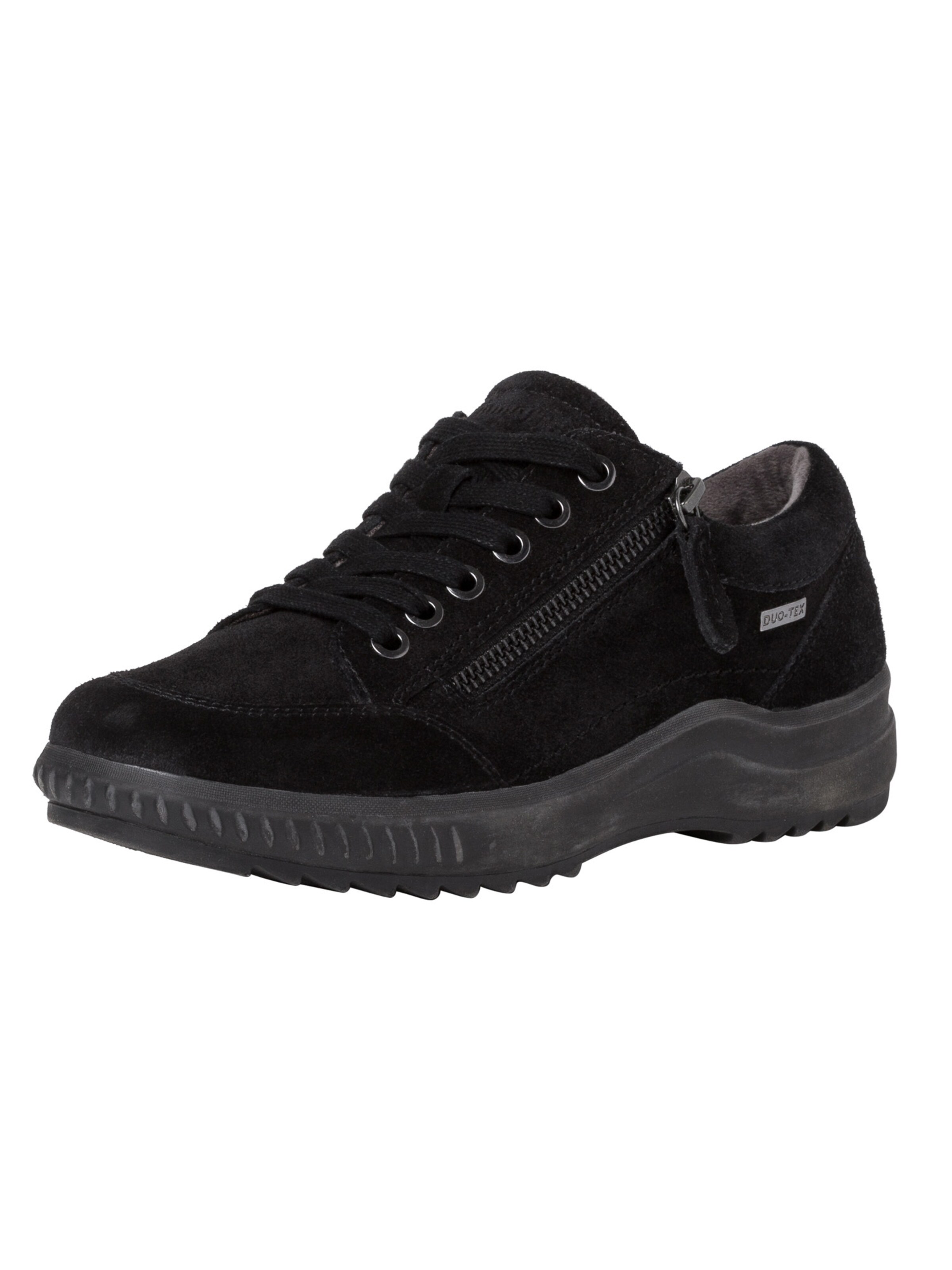 Tamaris Wide Fit Lace-up shoe in Black: front