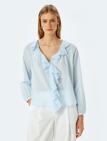Koton Bluse in Blau: Vorderseite