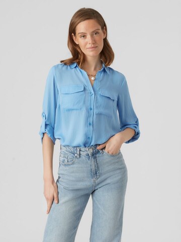 VERO MODA Bluse in Blau: Vorderseite