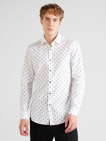 HUGO Slim Fit Skjorte 'Kenno' i hvid: forside