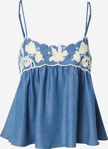 mėlyna OBJECT Palaidinė be rankovių 'OBJElla': priekis