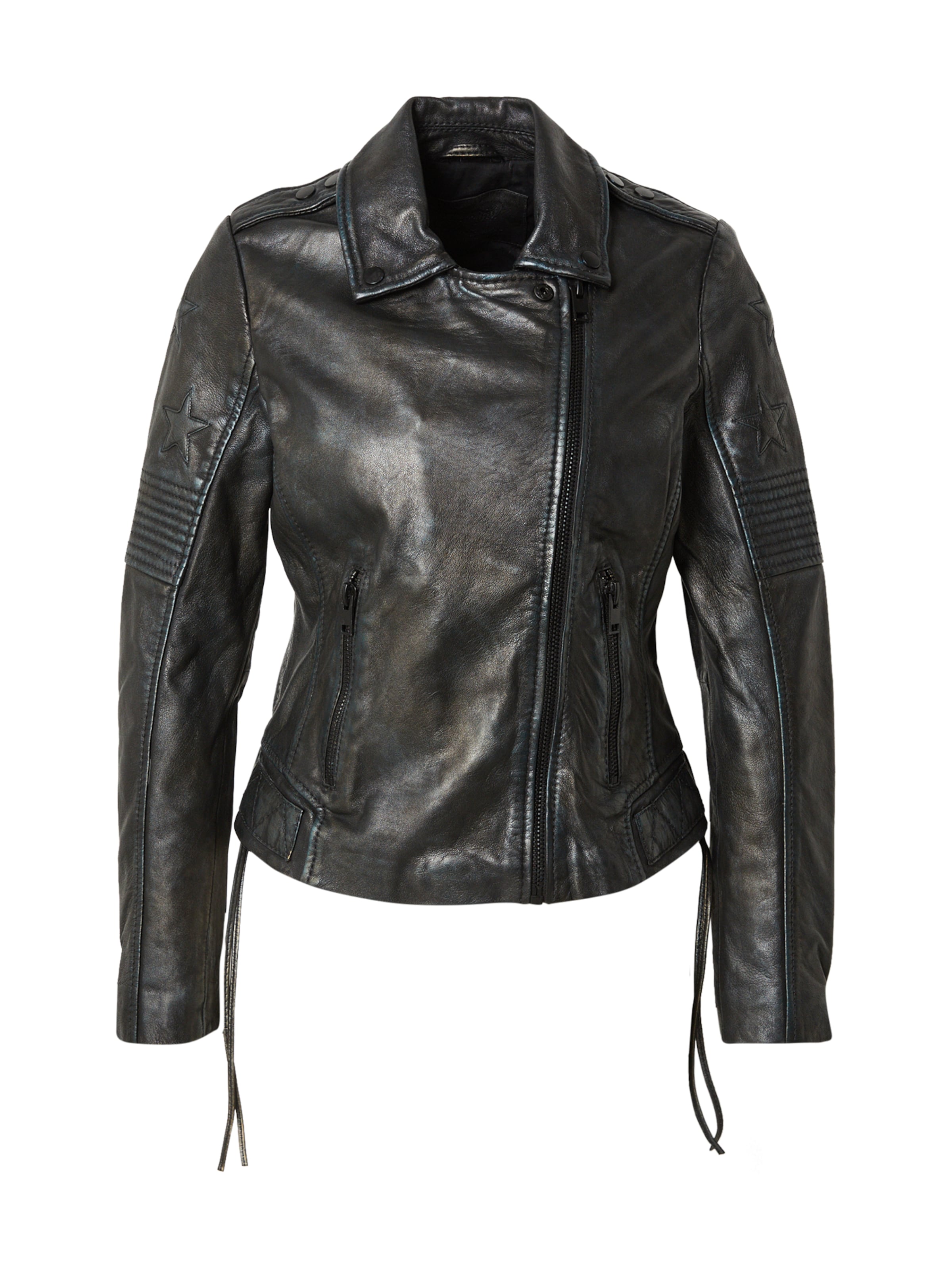 Mauritius Φθινοπωρινό και ανοιξιάτικο μπουφάν 'Wona' σε μαύρο: μπροστά