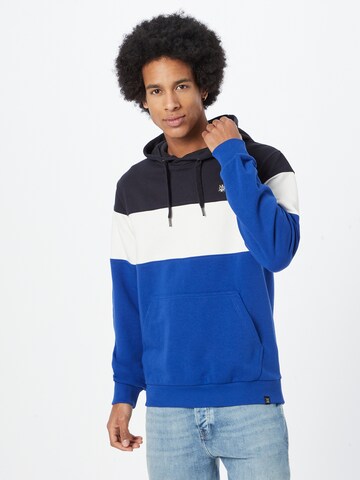 INDICODE JEANS Sweatshirt i blå: framsida