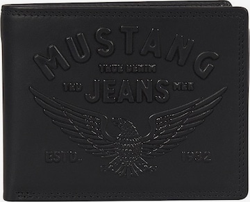 MUSTANG Wallet in Black: front