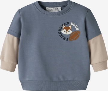 NAME ITSweater majica 'NBMSUMO' - plava boja: prednji dio