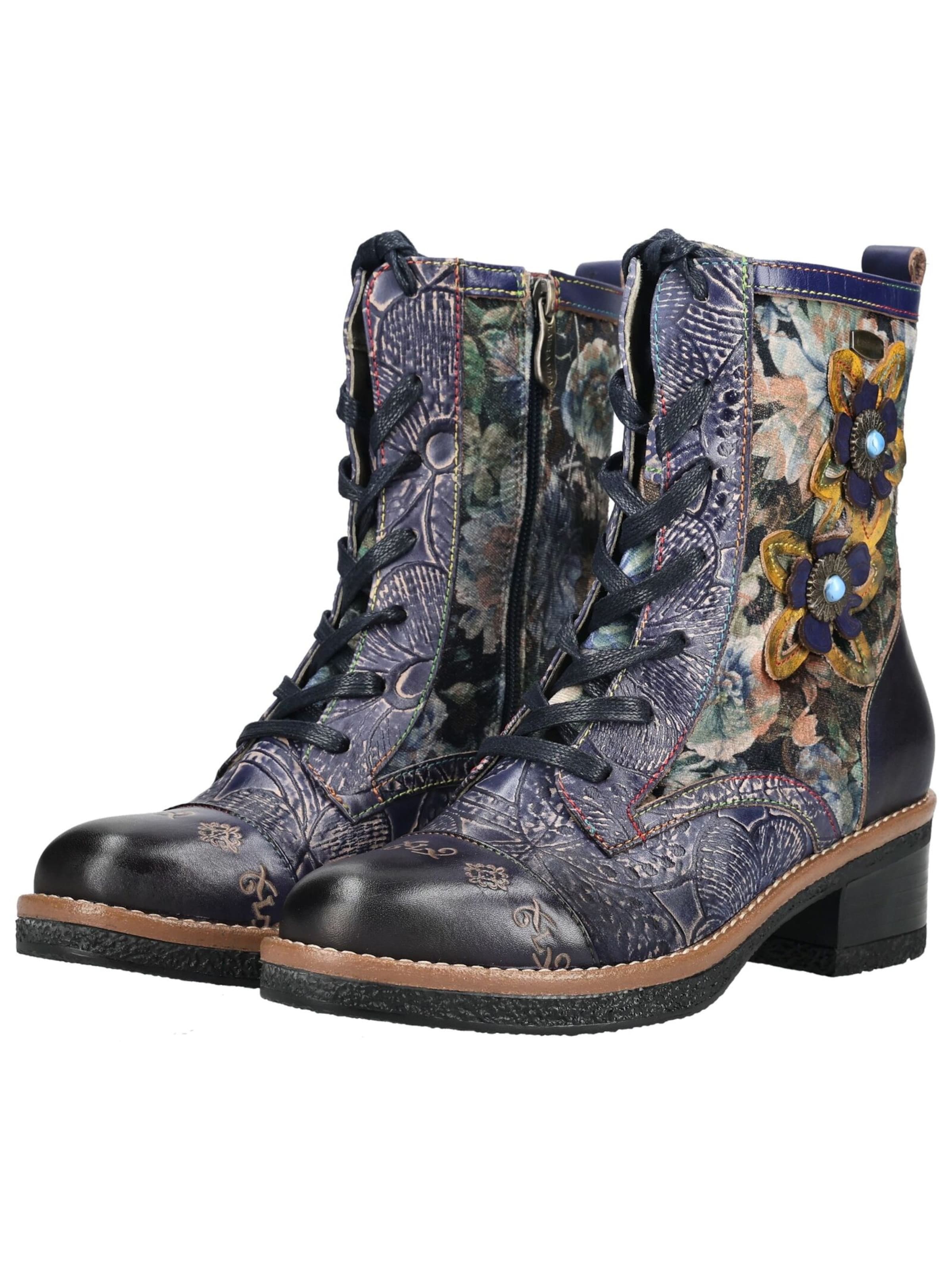 Bottines à lacets Laura Vita en violet