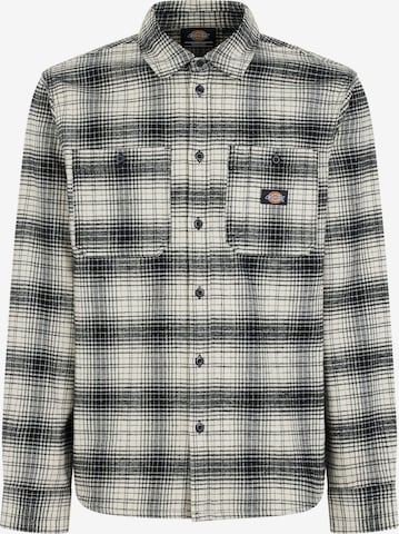 DICKIES - Regular Fit Camisa 'EVANSVILLE' em cinzento: frente