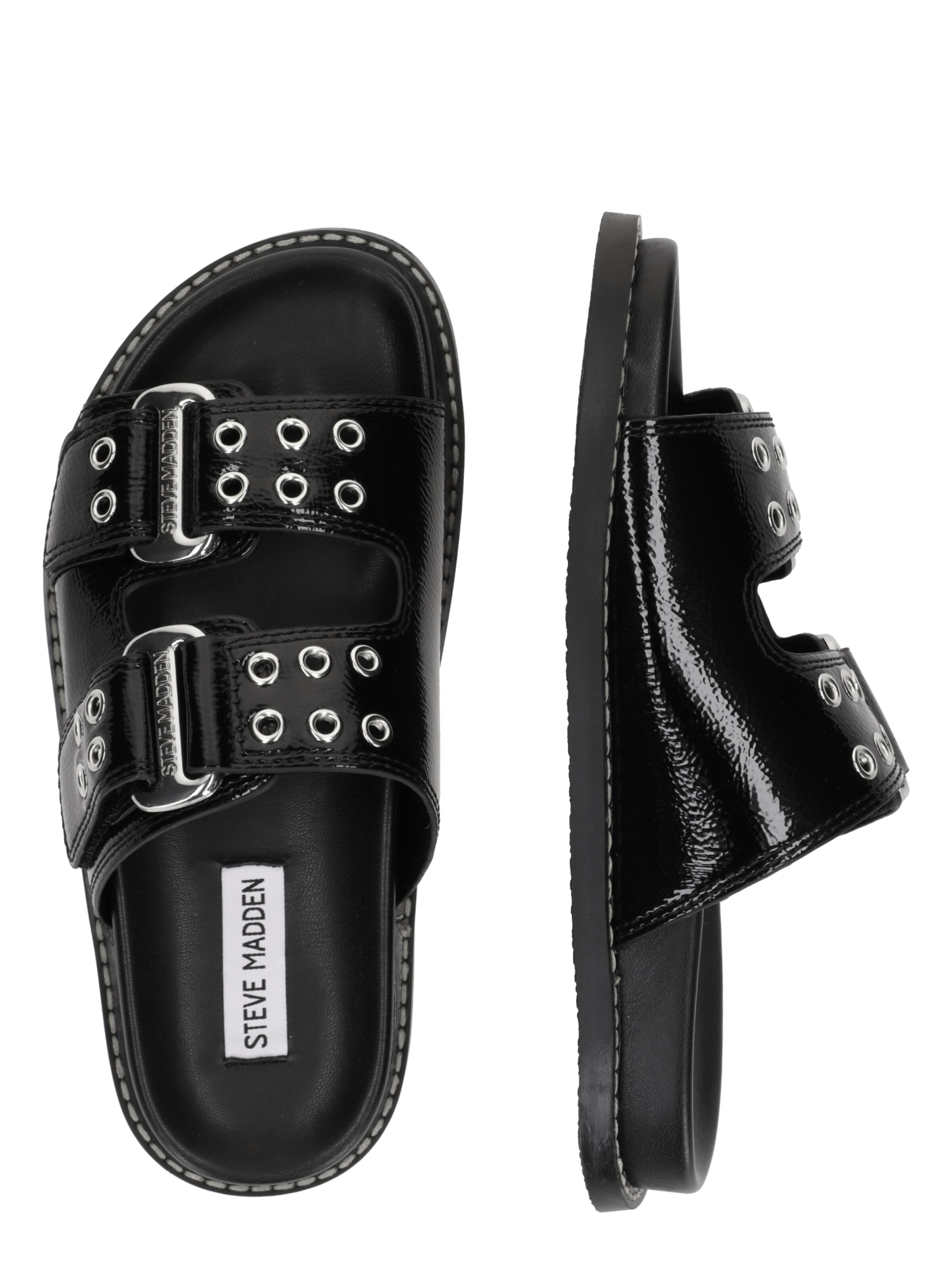 melns STEVE MADDEN Ādas čības 'Agent'