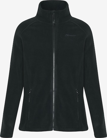 CHIEMSEE Fleece Jacket in Black: front