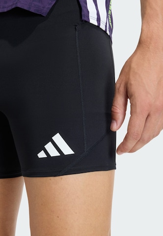 Skinny Pantalon de sport 'Adizero' ADIDAS PERFORMANCE en noir