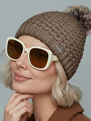 Neverless Mütze '1978' in Beige