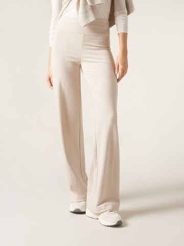CALZEDONIA Wide Leg Hose in Beige