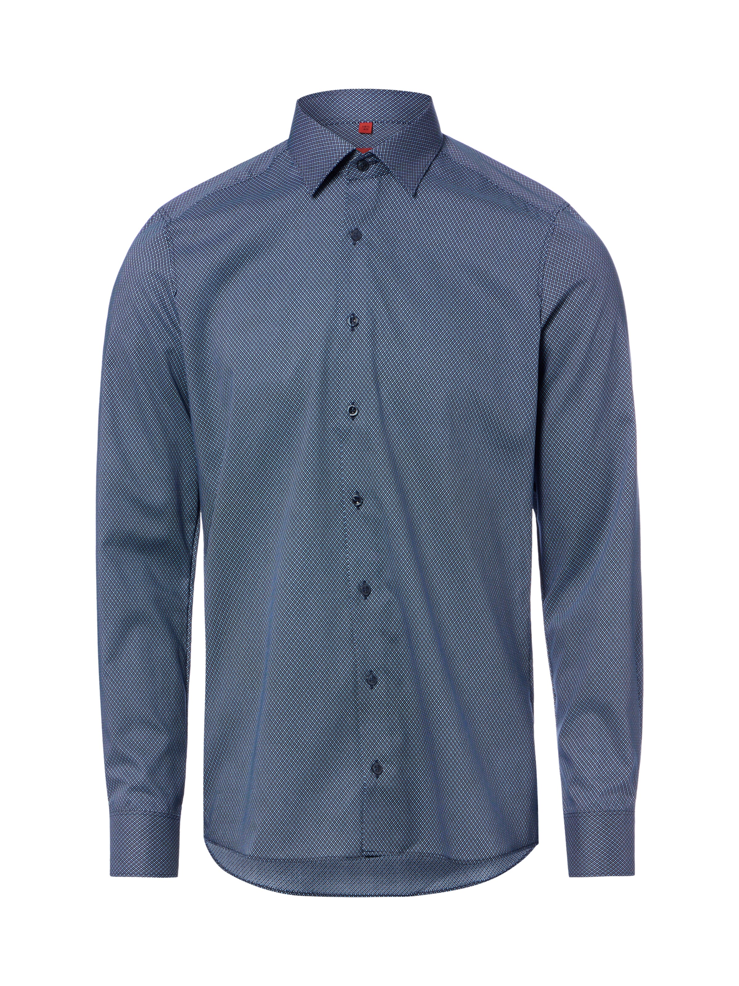 Finshley & Harding Button Up Shirt in Blue: front
