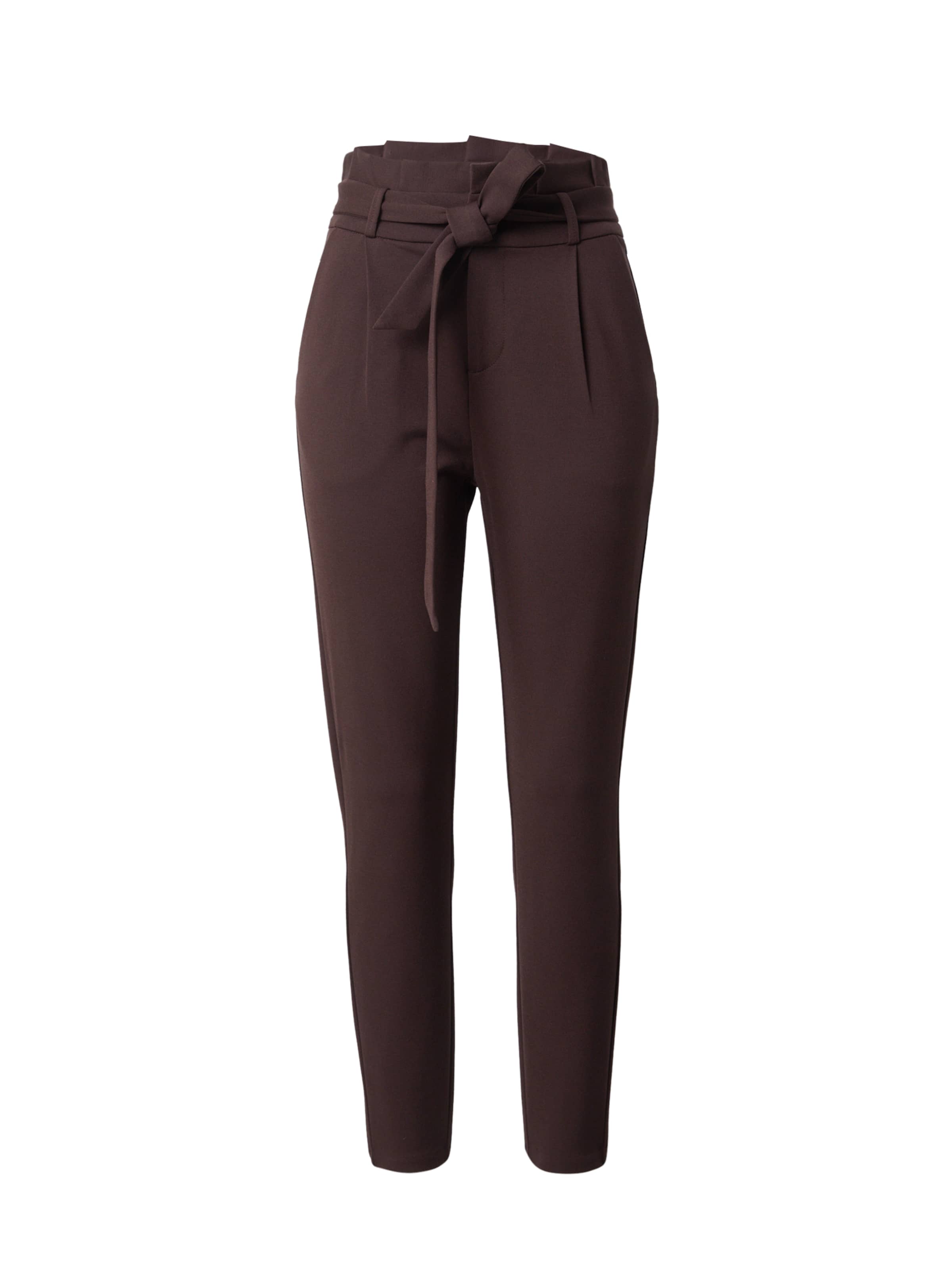 VERO MODA Élére vasalt nadrágok 'VMEva' - barna: elől