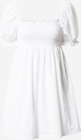 Robe Abercrombie & Fitch en blanc : devant