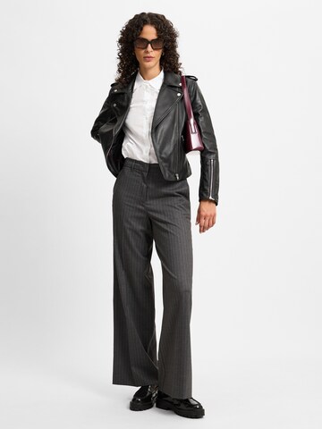 Marc O'Polo Wide leg Pantalon in Grijs