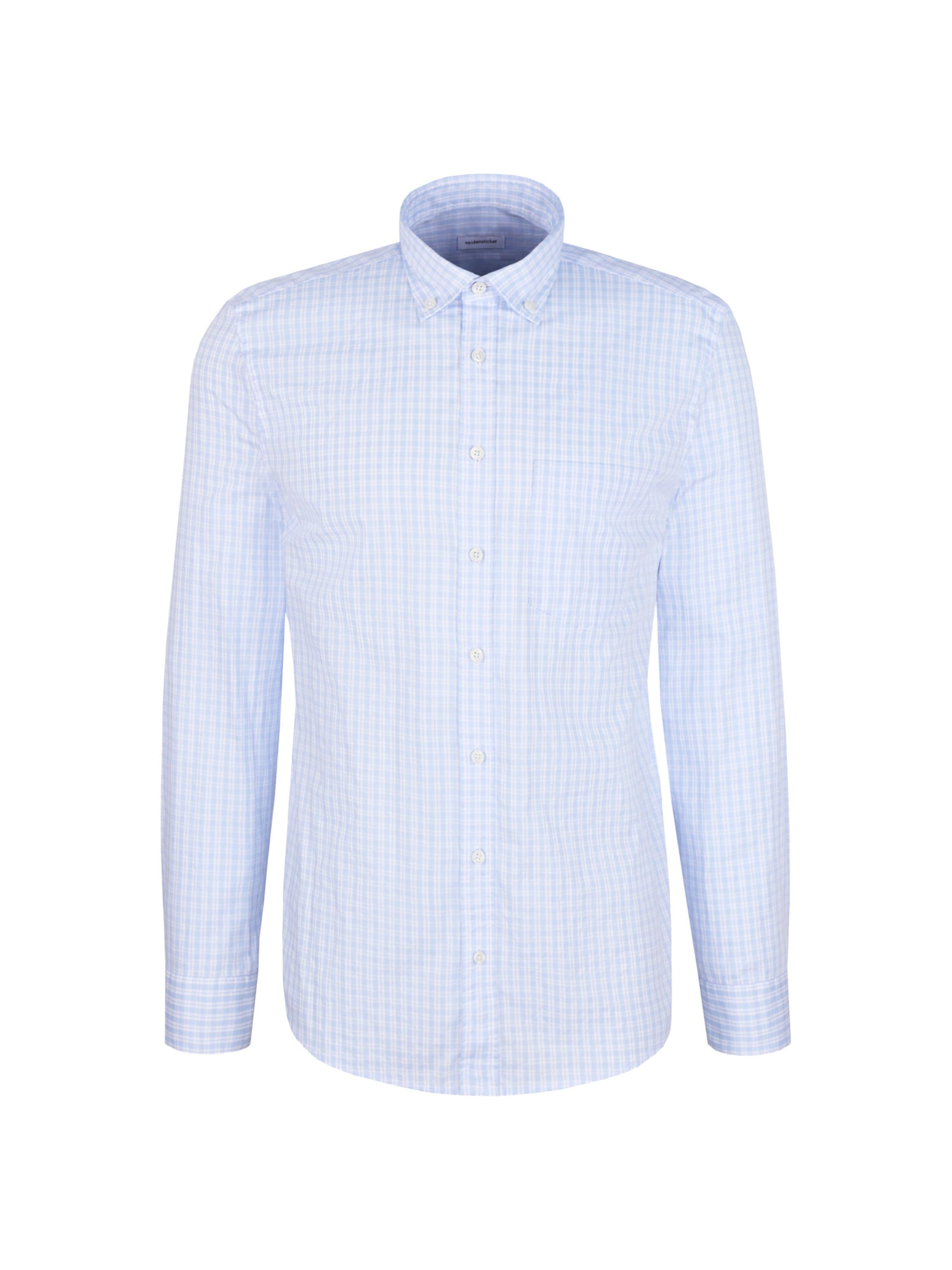 Coupe regular Chemise business SEIDENSTICKER en bleu : devant