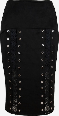 Influencer Skirt in Black: front