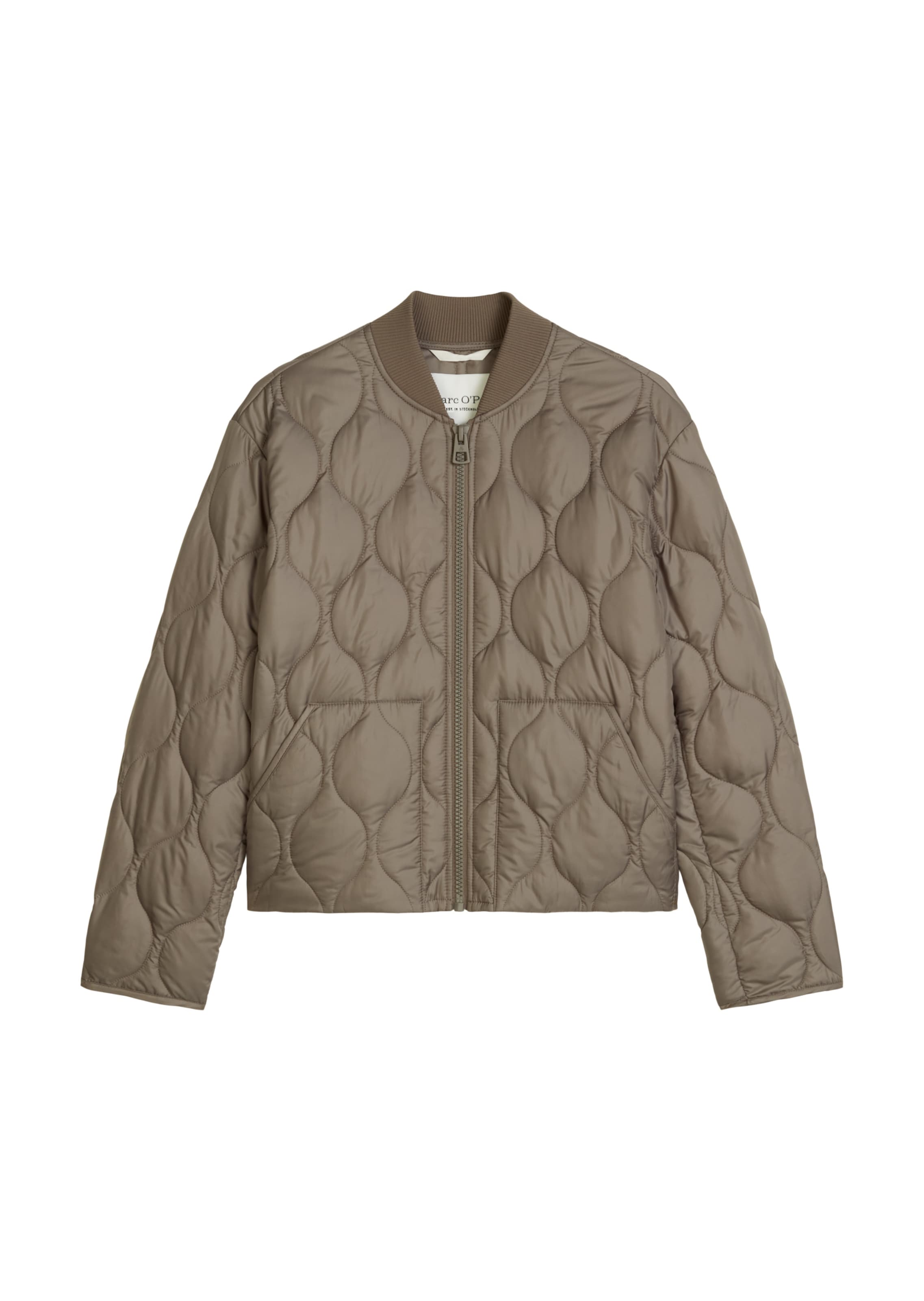 Veste mi-saison Marc O'Polo en marron : devant
