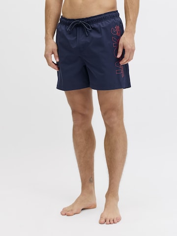 JACK & JONES Swimming shorts 'Jack & Jones Heren Zwemshort JPSTMAUI WAVE Logo Effen' in Blue