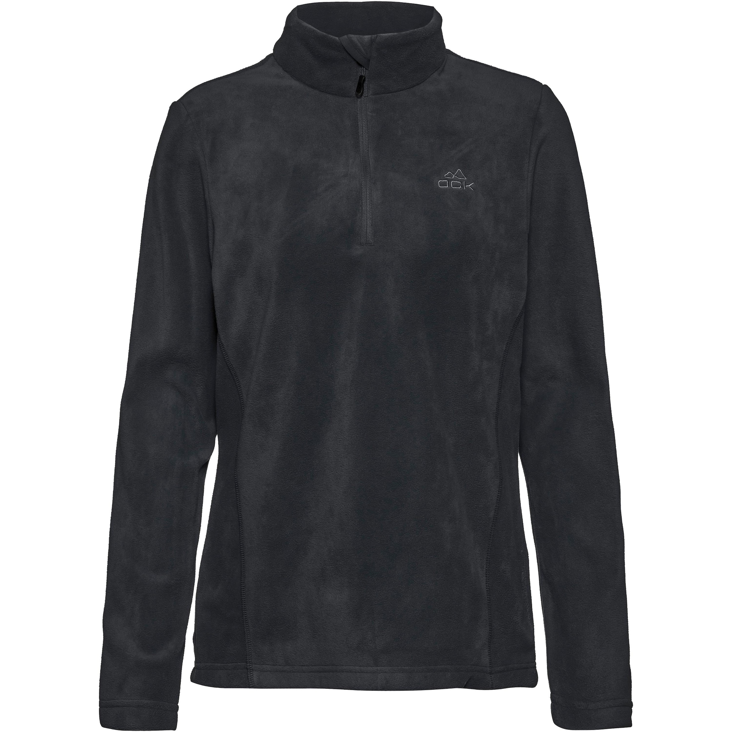 OCK Fleeceshirt in Schwarz: Vorderseite