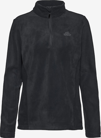 OCK Fleeceshirt in Schwarz: Vorderseite