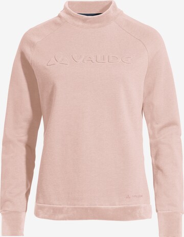 VAUDE Athletic Sweatshirt 'Mineo' in Pink: front
