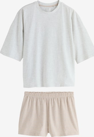 Next Short Pajama Set in Beige: front