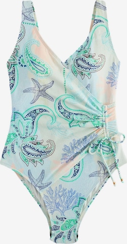 Next Alakformáló fürdőruha - kék: elől