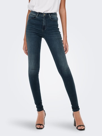 Skinny Jean 'Royal' ONLY en bleu : devant