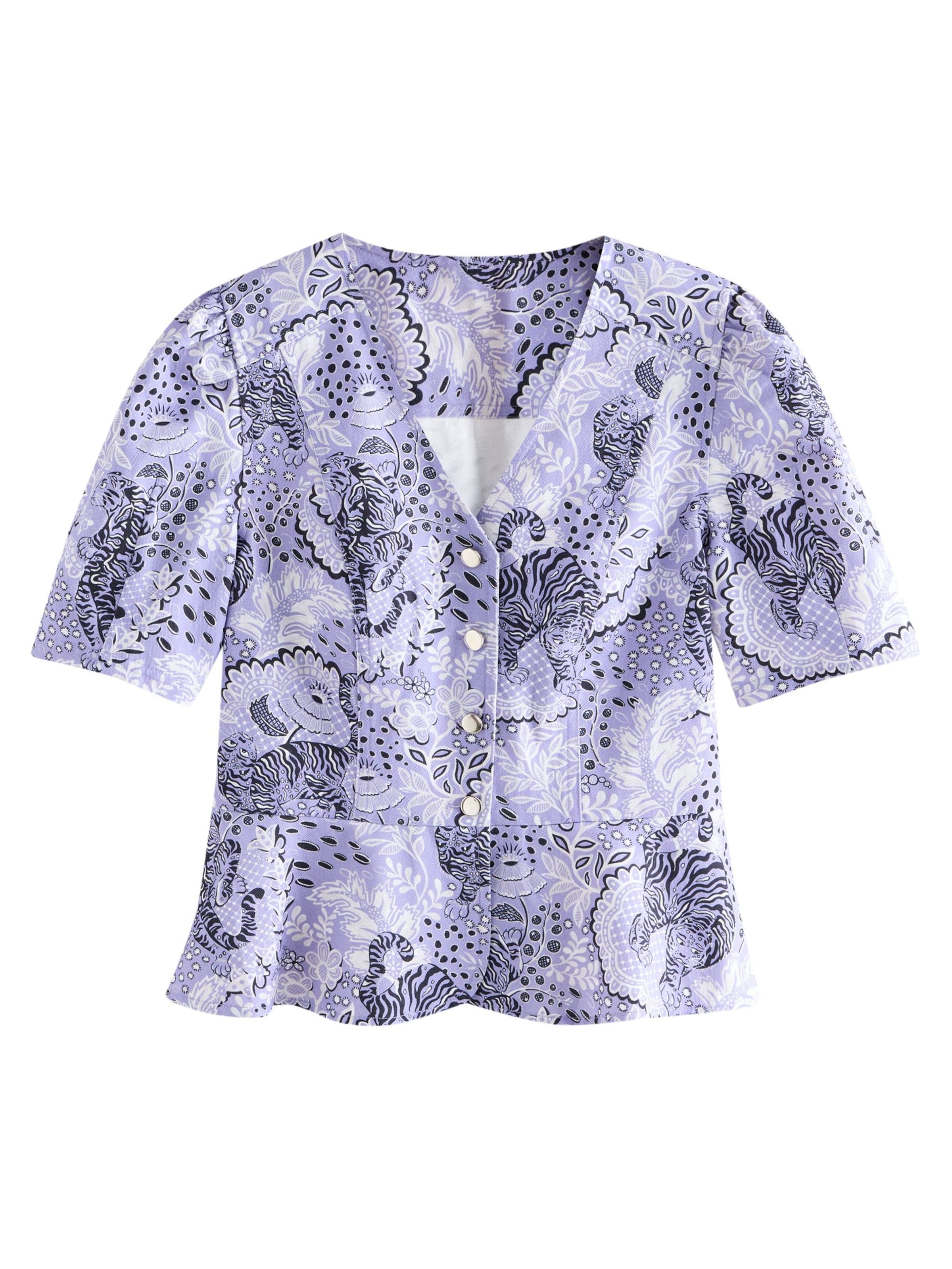 Cath Kidston Bluse in Lila: Vorderseite