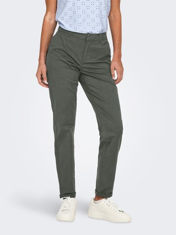 Slimfit Pantaloni chino 'ONLBIANA' di ONLY in grigio: frontale