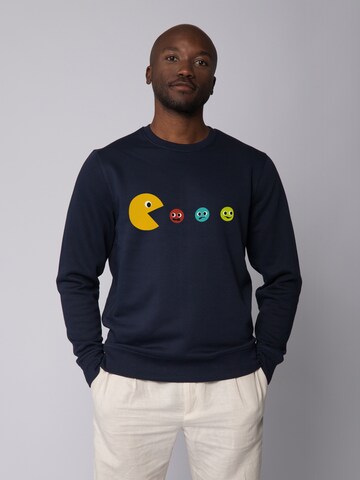 Watapparel Sweatshirt ' Pacmännchen ' in Blauw: voorkant
