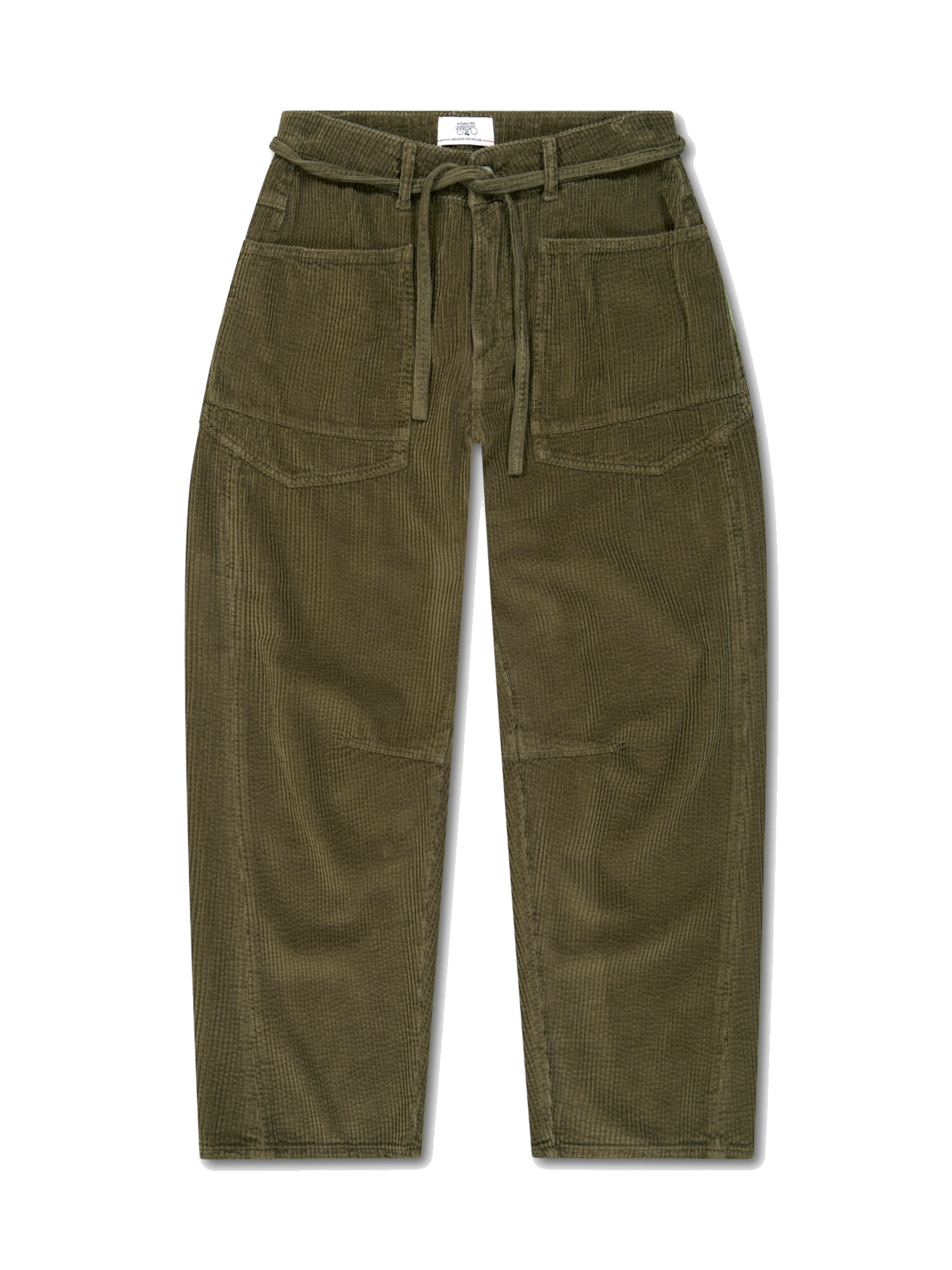 Pantalon chino 'MADIE' Le Temps Des Cerises en vert : devant