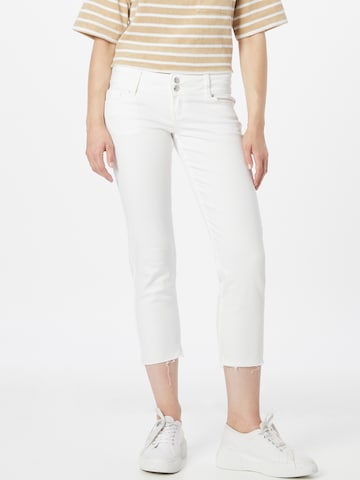 NEON & NYLON Slimfit Jeans 'GINA' i vit: framsida