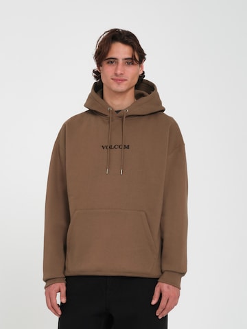 Volcom Sweatshirt in Brown: front