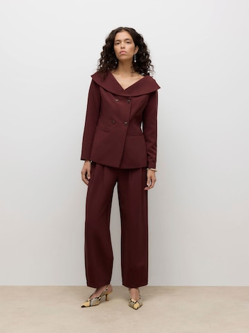 VERO MODA Wide leg Bandplooibroek 'AWVIVICA' in Lila