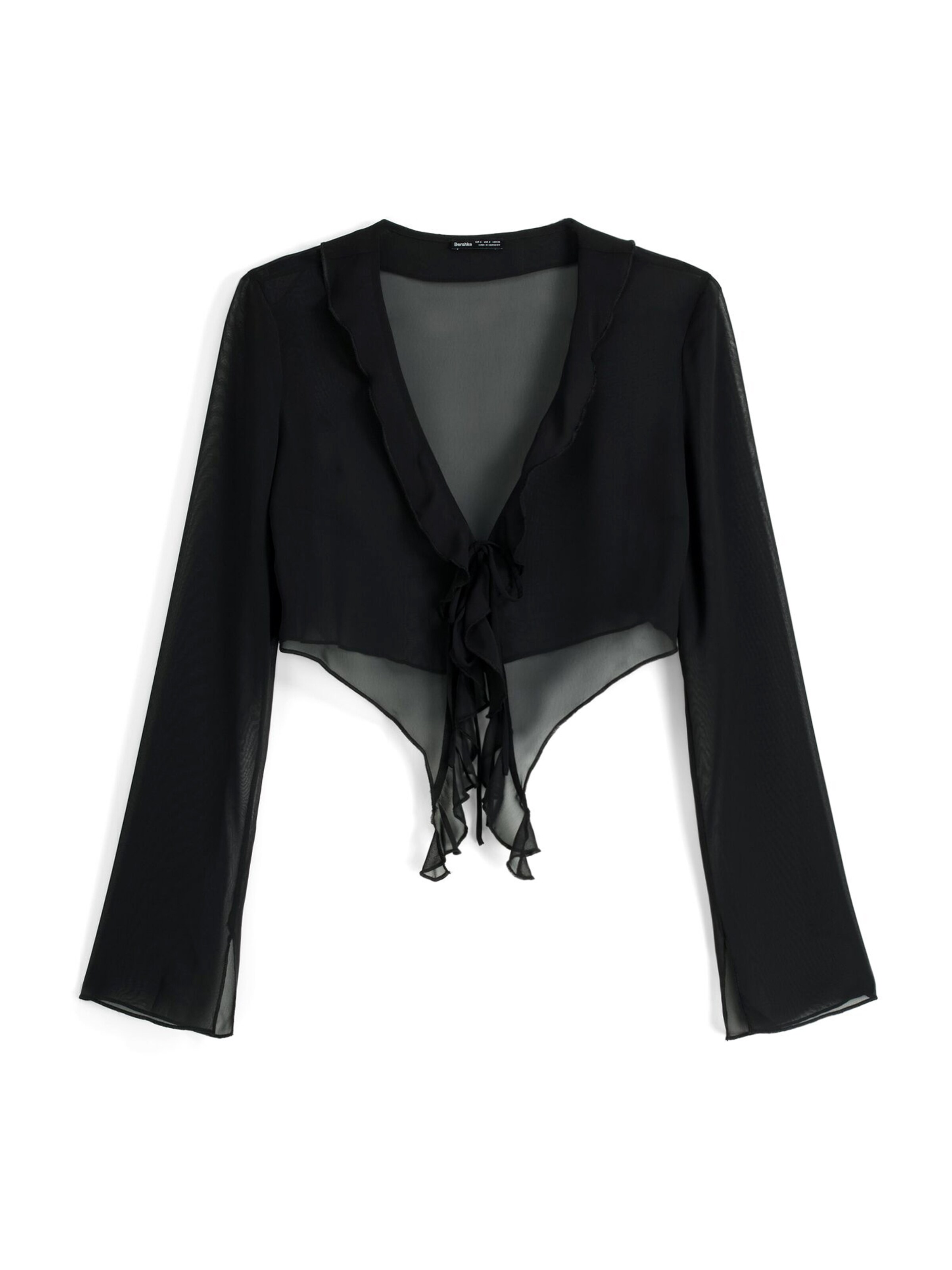 Bershka Blouse in Black: front