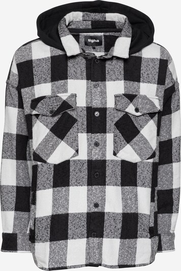 tigha Jacke 'Lando' in graumeliert / schwarz / weiß, Produktansicht