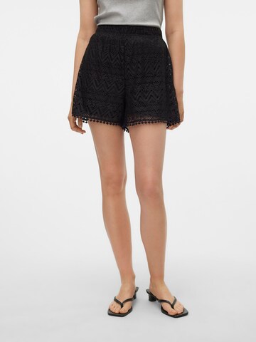 VERO MODA Loosefit Broek 'VMMAYA' in Zwart: voorkant