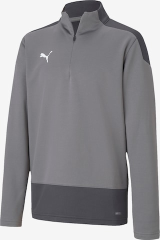 PUMA Athletic Sweatshirt 'Team Goal 23' in Grey: front