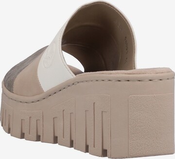 Rieker Pantoletter i beige