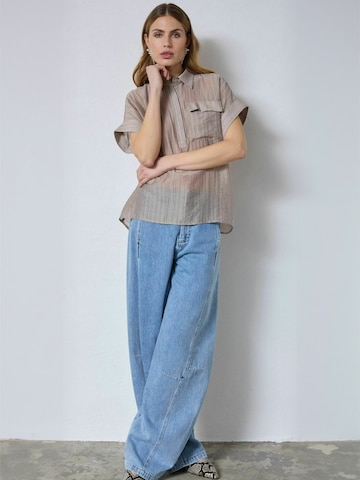 co'couture - Blusa 'Reggie' en beige