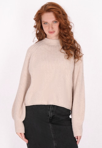 Pull-over DreiMaster Vintage en beige : devant