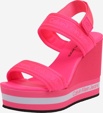 Calvin Klein Jeans Sandaler i pink: forside